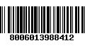 Código de Barras 8006013988412