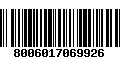 Código de Barras 8006017069926