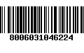 Código de Barras 8006031046224