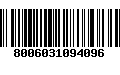 Código de Barras 8006031094096