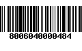 Código de Barras 8006040000484