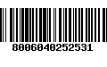 Código de Barras 8006040252531