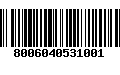 Código de Barras 8006040531001