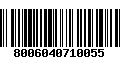 Código de Barras 8006040710055