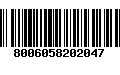 Código de Barras 8006058202047