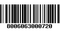 Código de Barras 8006063000720