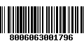 Código de Barras 8006063001796