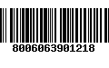 Código de Barras 8006063901218