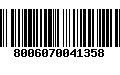 Código de Barras 8006070041358