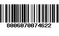 Código de Barras 8006070074622