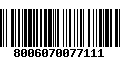 Código de Barras 8006070077111