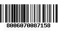 Código de Barras 8006070087158