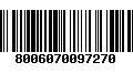 Código de Barras 8006070097270