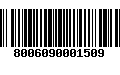 Código de Barras 8006090001509