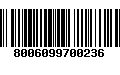 Código de Barras 8006099700236