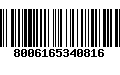 Código de Barras 8006165340816