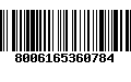 Código de Barras 8006165360784