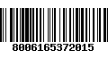 Código de Barras 8006165372015