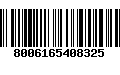 Código de Barras 8006165408325