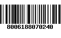 Código de Barras 8006188070240