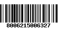 Código de Barras 8006215006327