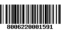 Código de Barras 8006220001591