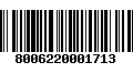 Código de Barras 8006220001713