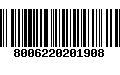 Código de Barras 8006220201908