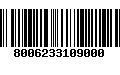 Código de Barras 8006233109000