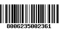 Código de Barras 8006235002361