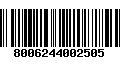 Código de Barras 8006244002505