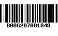 Código de Barras 8006287001848