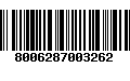 Código de Barras 8006287003262