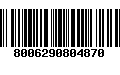 Código de Barras 8006290804870