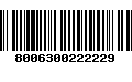 Código de Barras 8006300222229