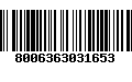 Código de Barras 8006363031653