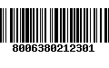 Código de Barras 8006380212301