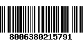 Código de Barras 8006380215791