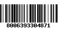 Código de Barras 8006393304871