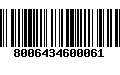 Código de Barras 8006434600061