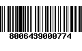 Código de Barras 8006439000774