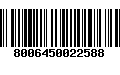 Código de Barras 8006450022588