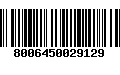 Código de Barras 8006450029129