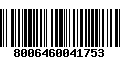 Código de Barras 8006460041753