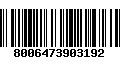 Código de Barras 8006473903192