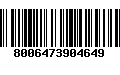 Código de Barras 8006473904649