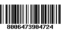 Código de Barras 8006473904724