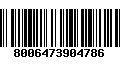 Código de Barras 8006473904786