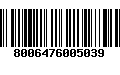 Código de Barras 8006476005039