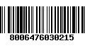 Código de Barras 8006476030215